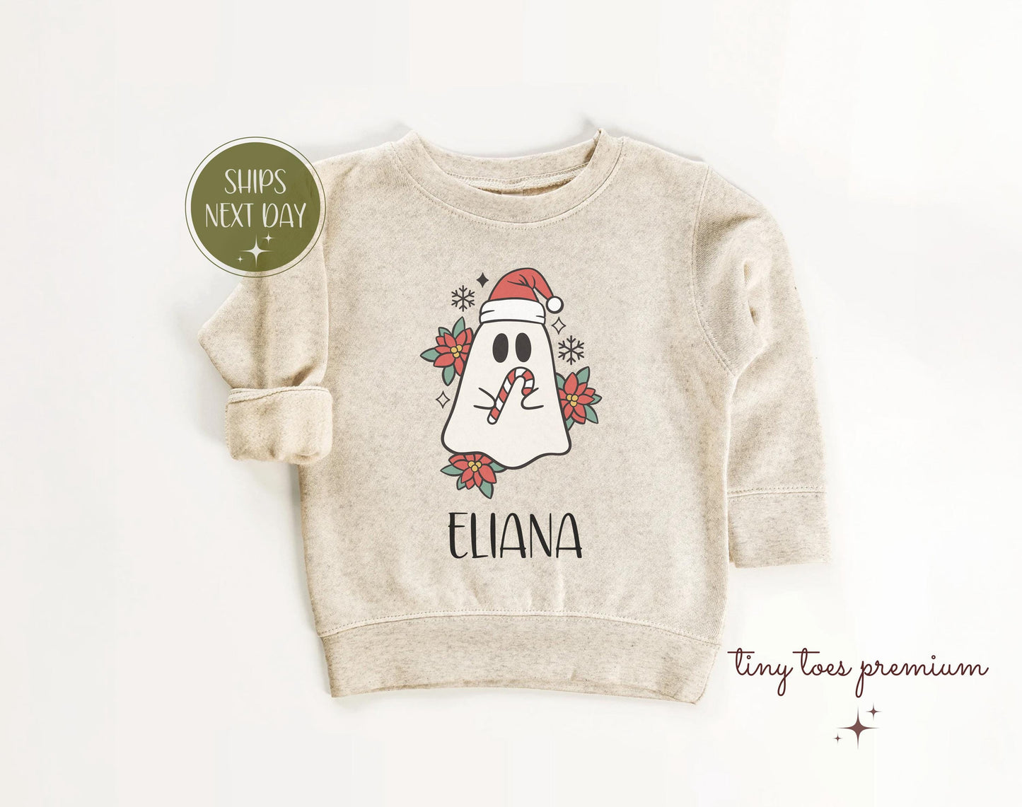 Personalized Christmas Ghost Kids Shirt