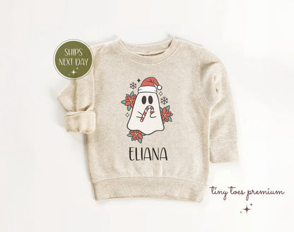 Personalized Christmas Ghost Kids Shirt
